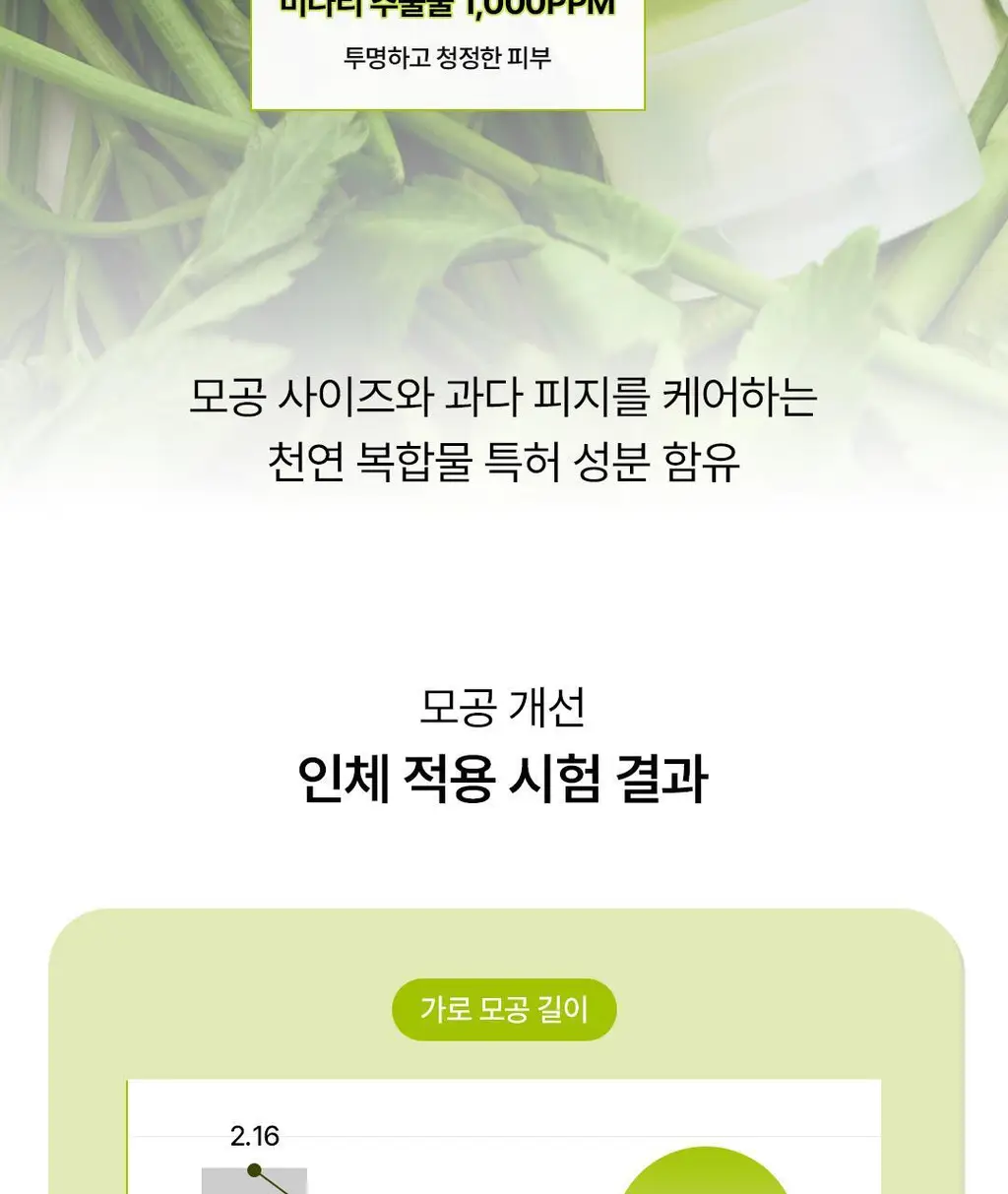 [모공피지케어] 클리어디어 미나리 모공 앰플클렌저 80ml 상세페이지 10